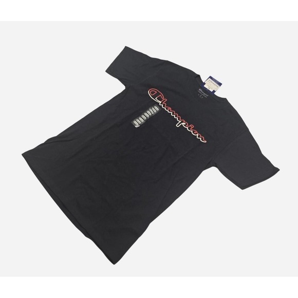 Champion Other - Navy blue Champion cotton tee with red and white logo - Small